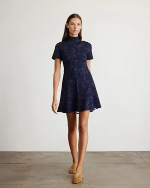 Expandable Cuff Mechanism Short Thea Dress button detail Chic Casual Wear Short Thea Dress