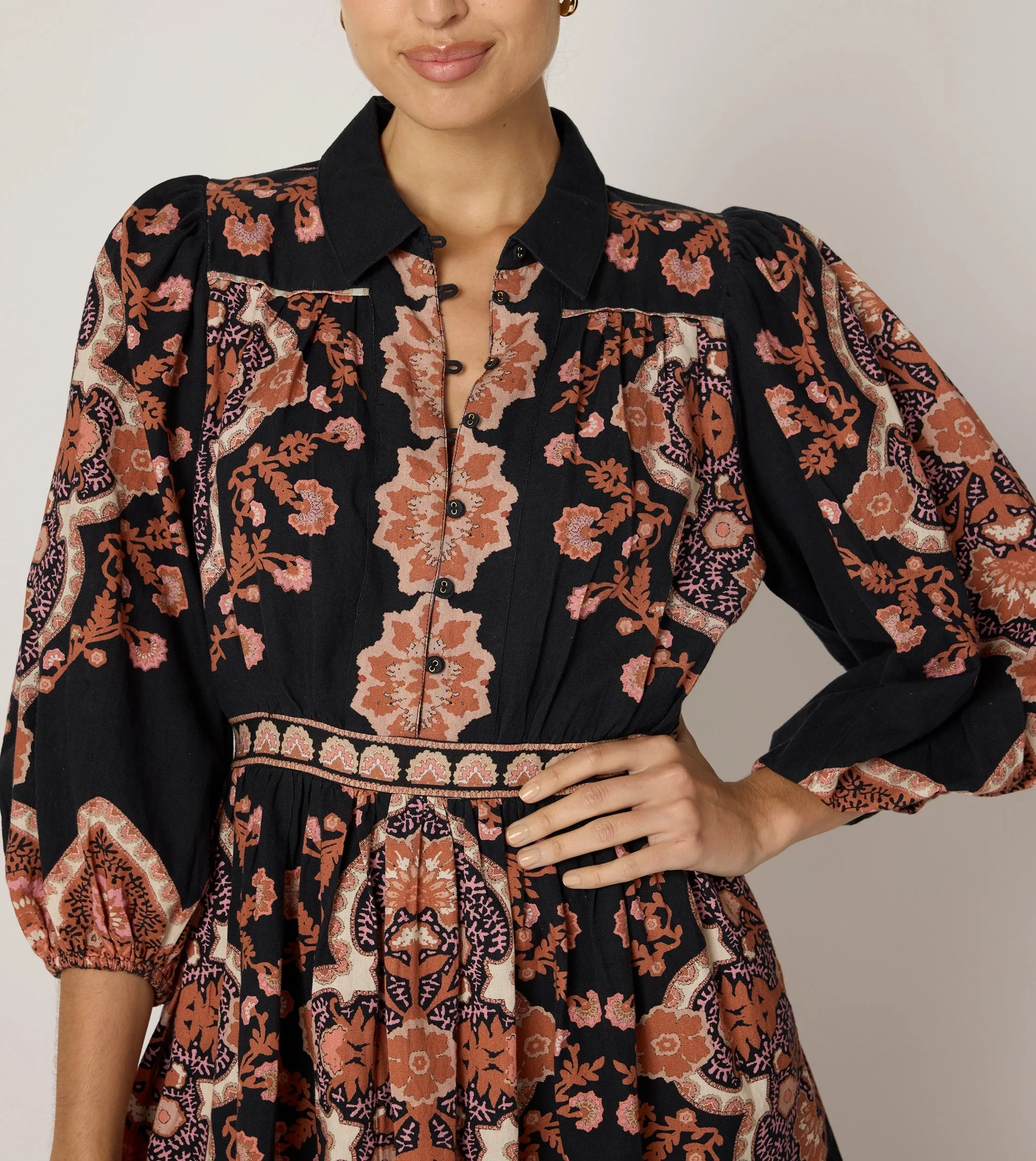 Leigh Mini Dress | Dark Lagos Quiet Mood
