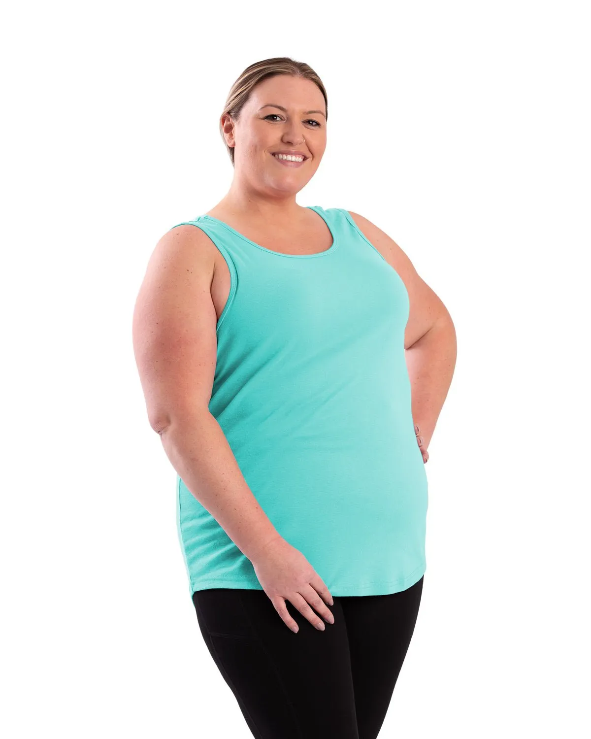 Berne Aqua Cotton Blend Ladies Lightweight Performance Tank S/L Anti Pilling Finish Year-Round Wear