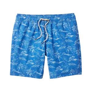 Fair Harbor Men's The Bayberry Swim Trunk Boardshorts - Blue Island Hopper