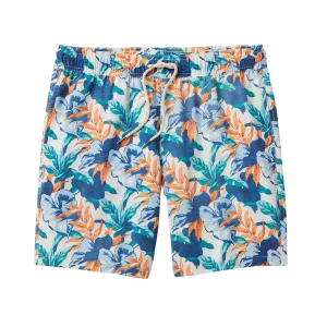 Fair Harbor Men's The Bayberry Swim Trunk Boardshorts - Orange Tropics