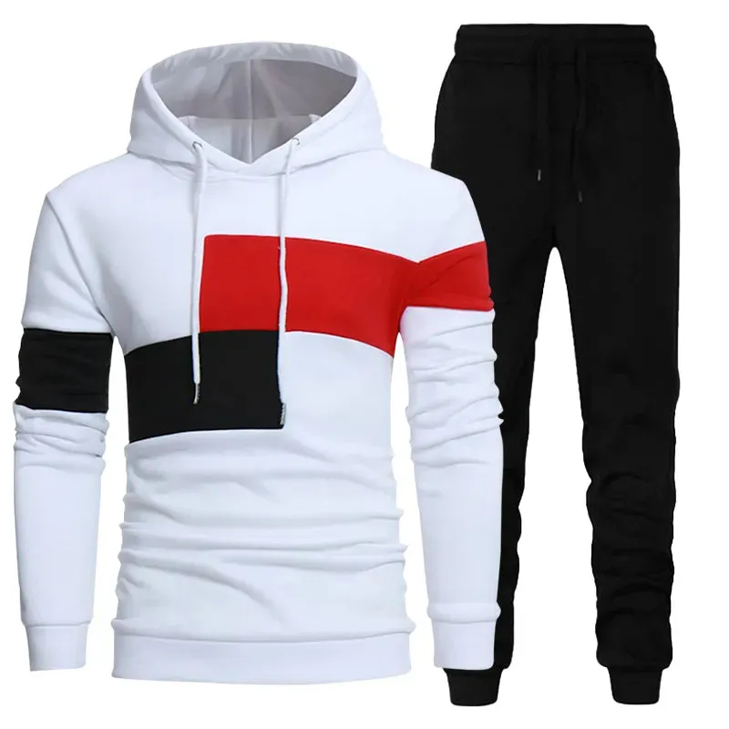 Fashion Men Tracksuits Hoodies Suit Autumn Winter Men Hooded  cho