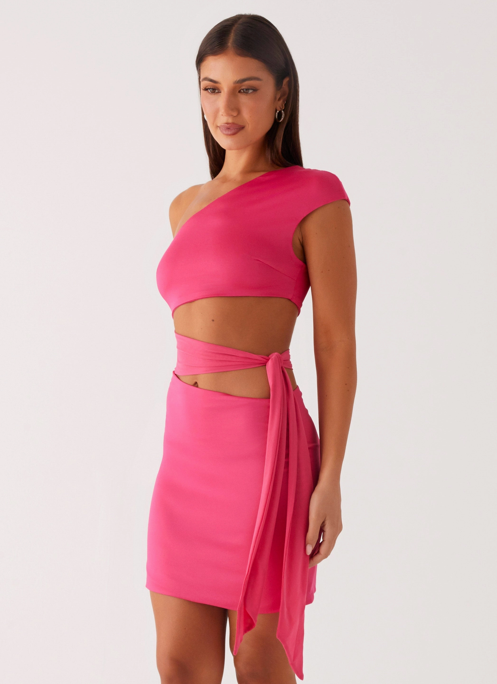 Amara Mini Dress - Hot Pink perfect for events