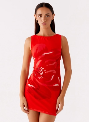 Fashionable Garment Happy Hour Mini Dress - Red Happy Hour Mini Dress - Red Light Flow