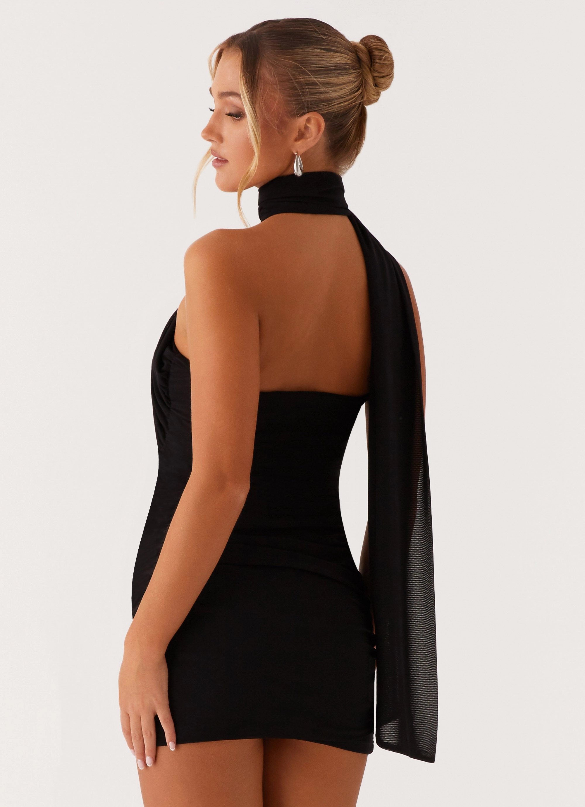 Breaking News Mini Dress - Black Quick Glam Soft Movement