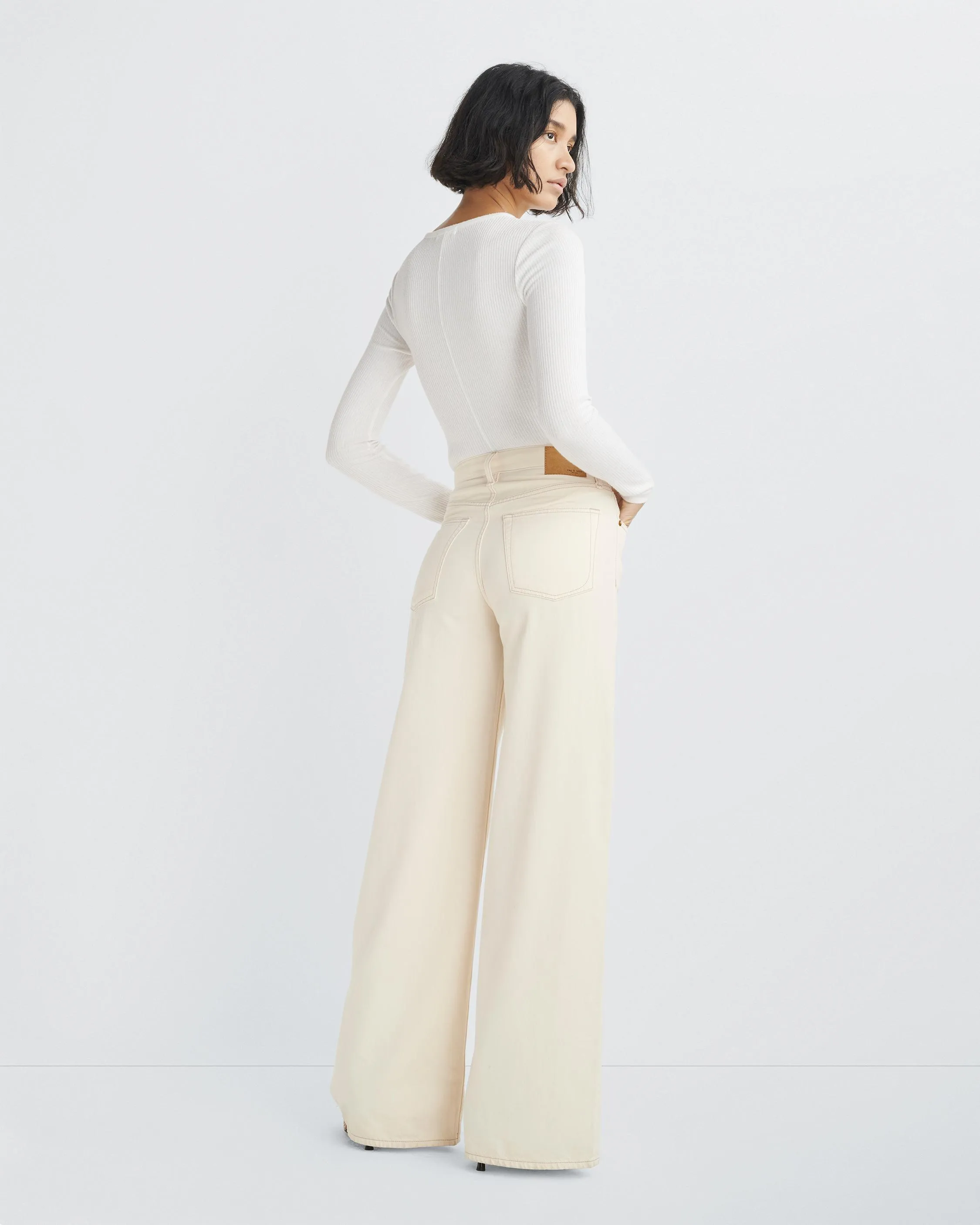 Music Event Picnic Style Eco Friendly Production Featherweight Sofie Wide Leg Jeans Everyday Essential