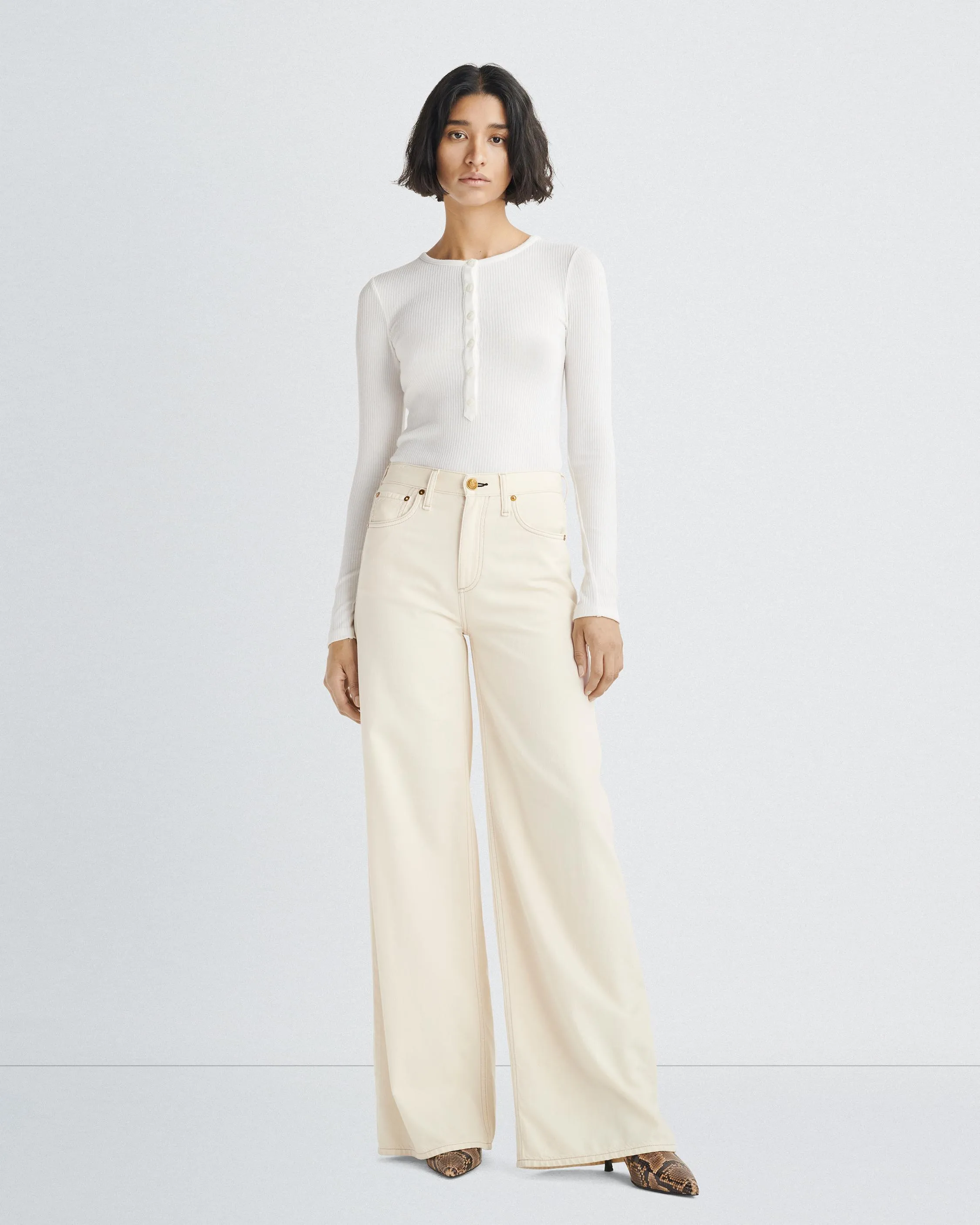 Simple clothing Featherweight Sofie Wide Leg Jeans Everyday Essential