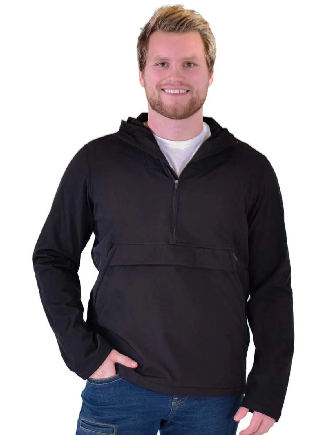 Contemporary Cut Cowgirl Tuff Womens Pullover Zip Black Cotton Blend Hoodie