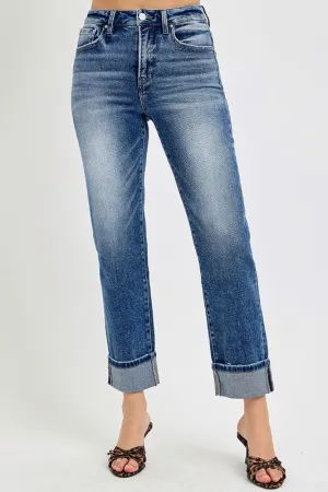 Feel Easy TOMMY TUMMY CONTROL HIGH RISE CROP STRAIGHT JEANS TOMMY TUMMY CONTROL HIGH RISE CROP STRAIGHT JEANS Contemporary Cut