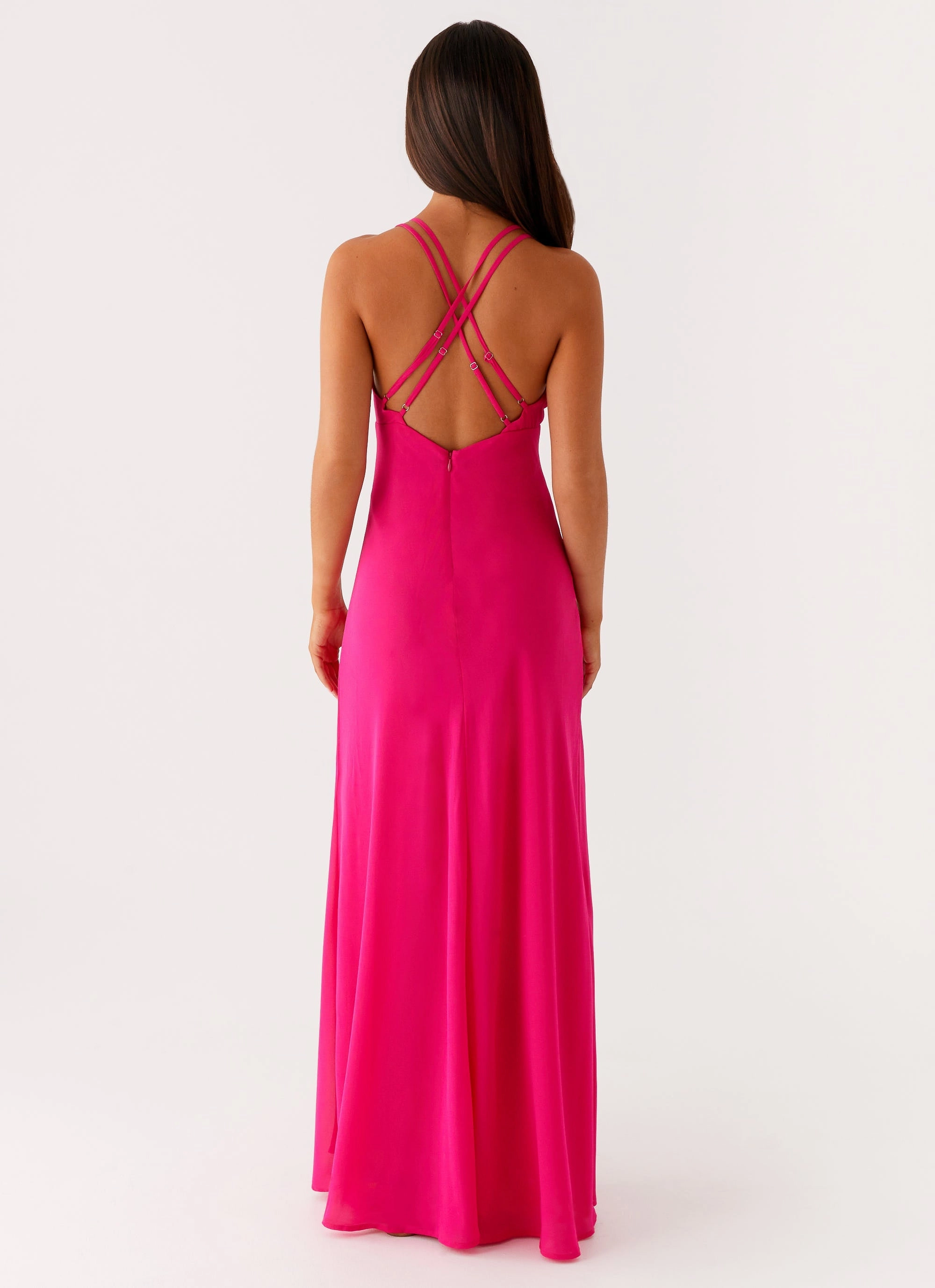 Kacia Maxi Dress - Fuchsia Fresh Look Low Key