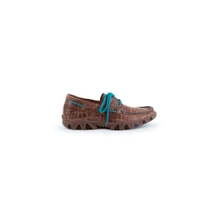Ferrini Ladies Brown Leather Belly Print Loafer Loafers Light Twist Ferrini Ladies Brown Leather Belly Print Loafer Loafers Layer Ready Elegant Travel Outfit Minimalist Style