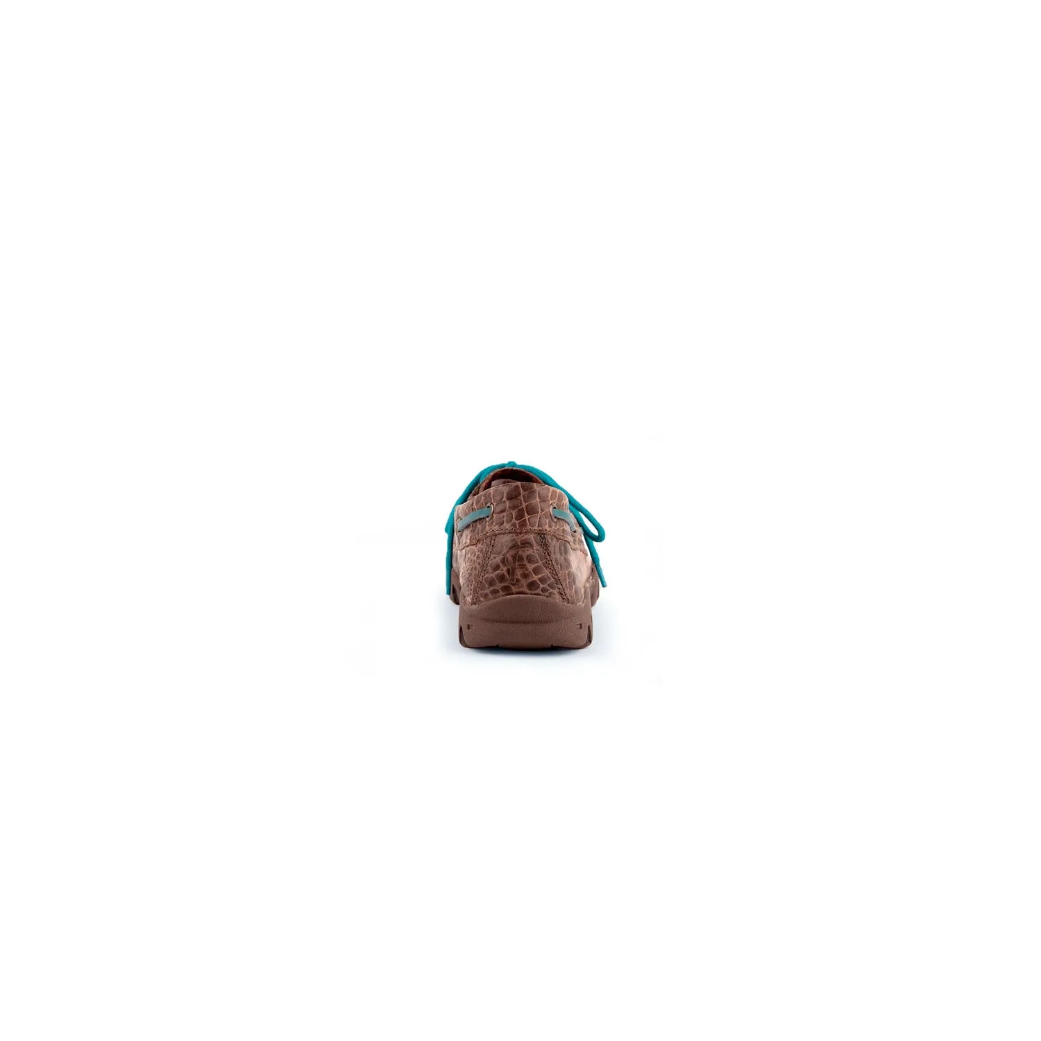 Work Ready Soft Button Fly Closure Ferrini Ladies Brown Leather Belly Print Loafer Loafers