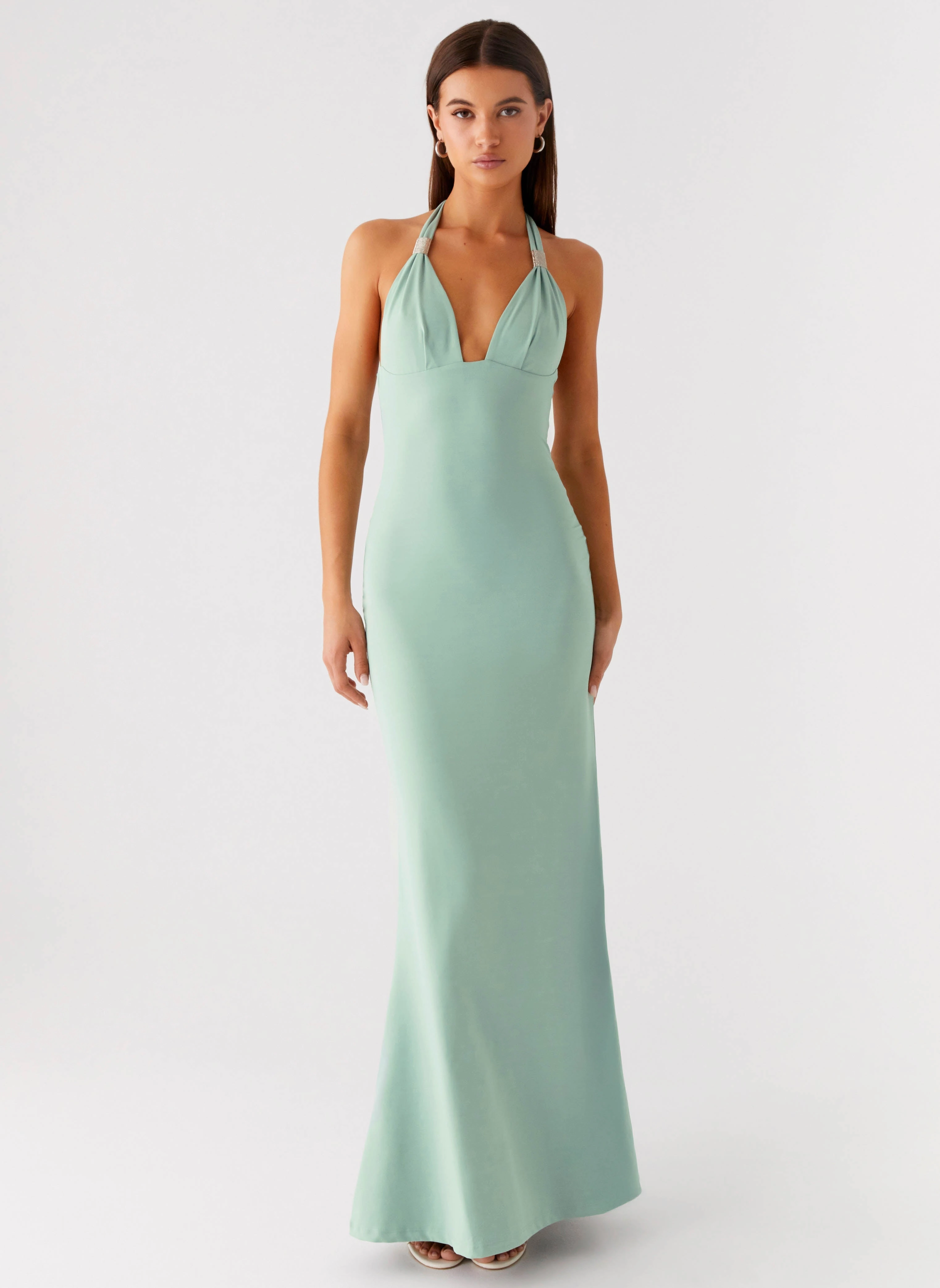 Comfort waistband Fern Valley Maxi Dress - Sage