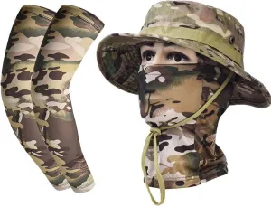 Fishing Hat Men Women Balaclava Face Mask Arm Sleeves Ski Mask Full Sleeves fisherman hat sun hat beach hat hiking