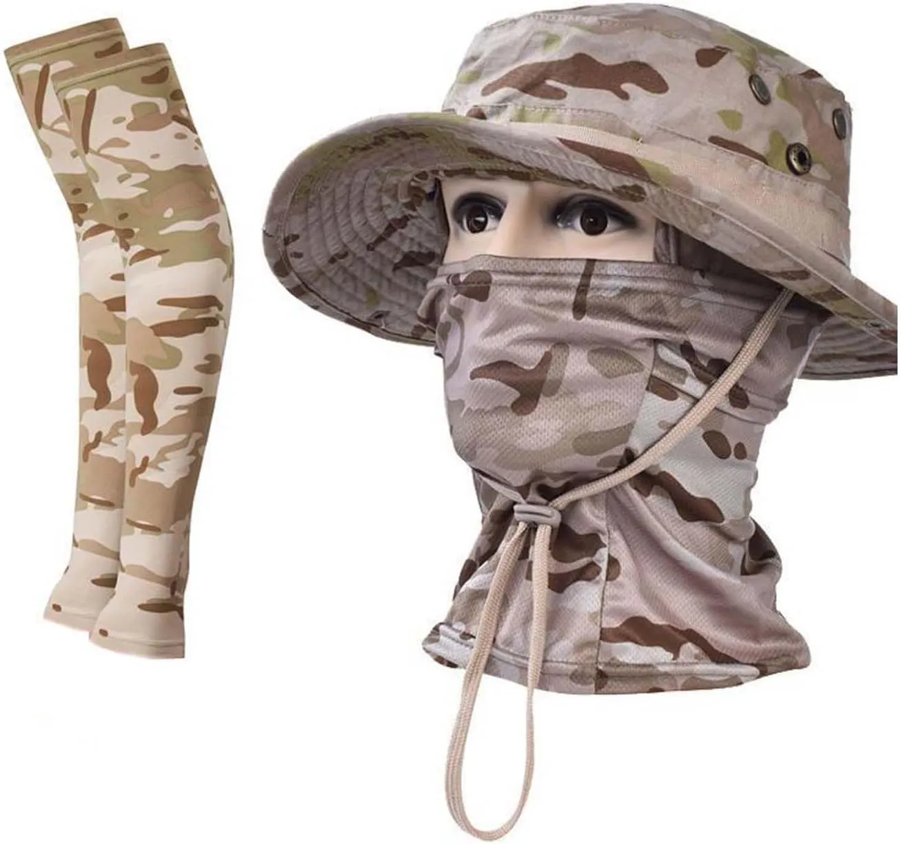 Fishing Hat Men Women Balaclava Face Mask Arm Sleeves Ski Mask Full Sleeves fisherman hat sun hat beach hat hiking
