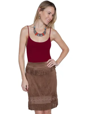 Fit Simplified Scully Womens Chocolate Polyester Fringe Skirt Scully Womens Chocolate Polyester Fringe Skirt Street Fashion Parent Style Smart Casual Modern Rainy Day