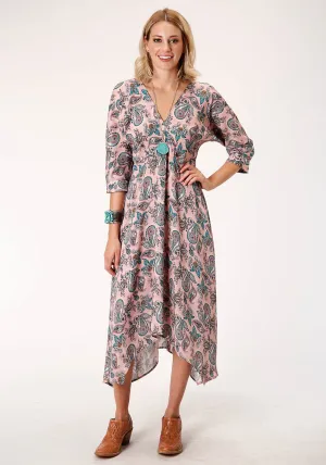 Fit Vibe Roper Womens Pink Rayon/Nylon Prairie Paisley S/S Dress Roper Womens Pink Rayon/Nylon Prairie Paisley S/S Dress City Walk Smooth Any Occasion