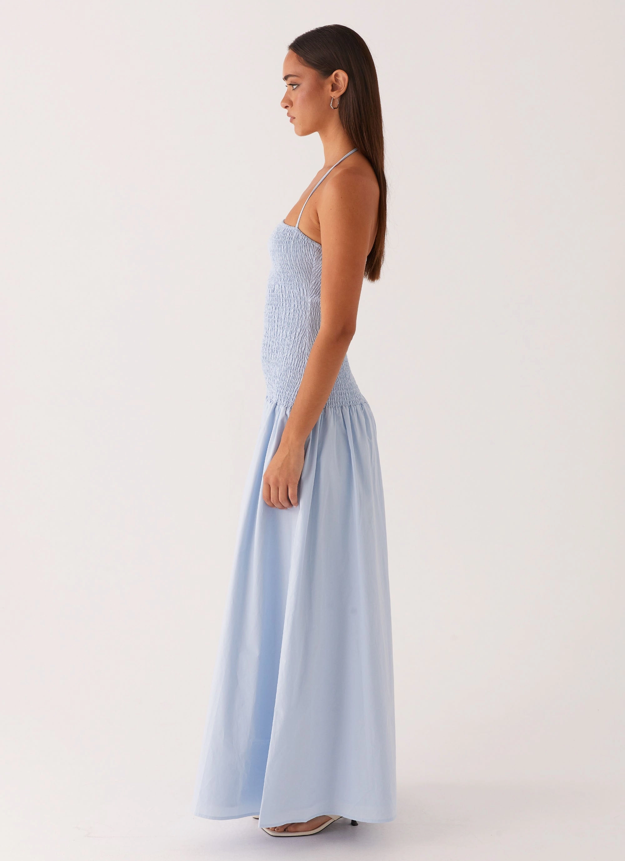 Zahra Maxi Dress - Blue Soft Contour
