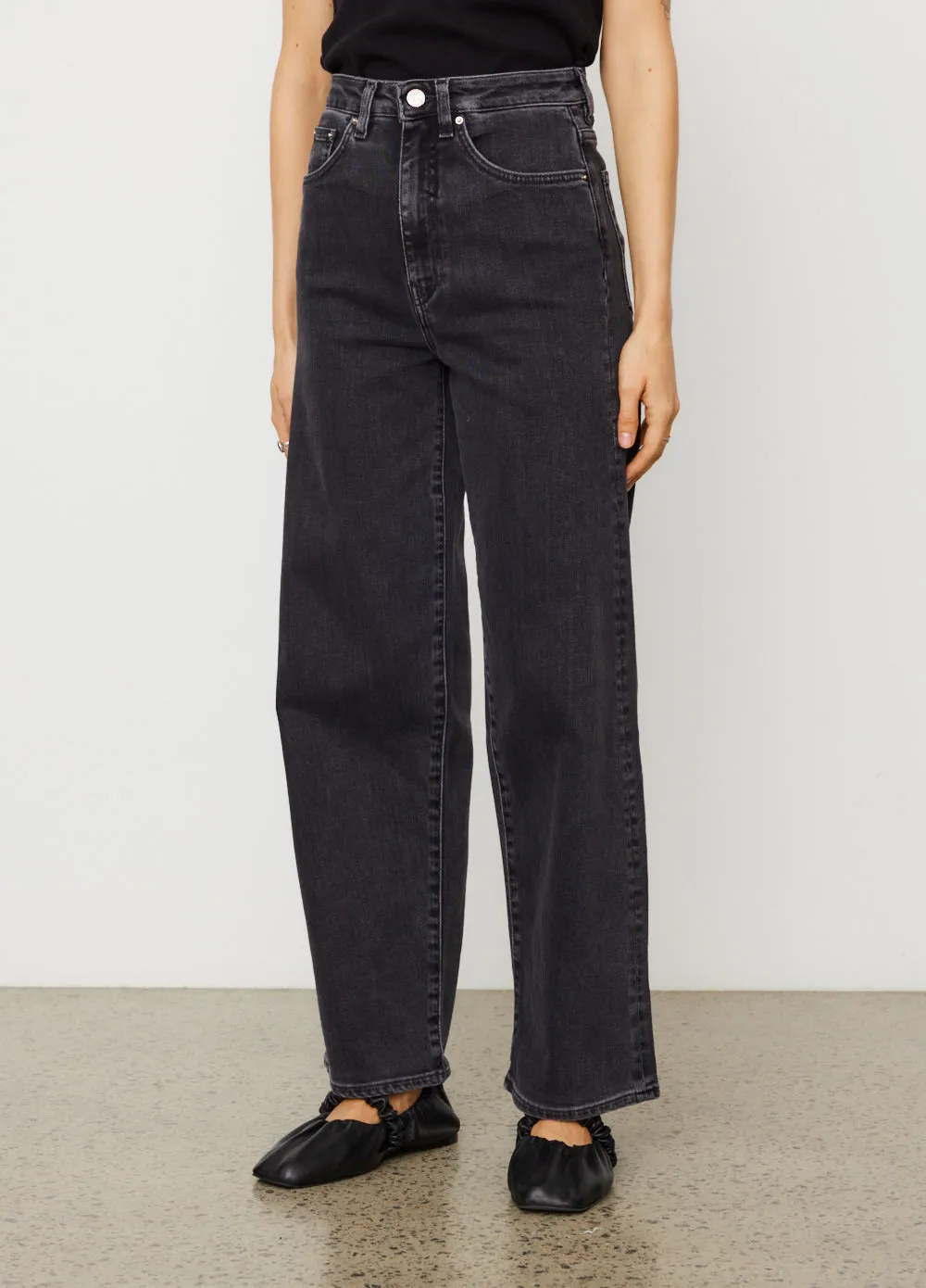 All Round Piece Everyday Basic Flare Jeans 32" Functional Pocket