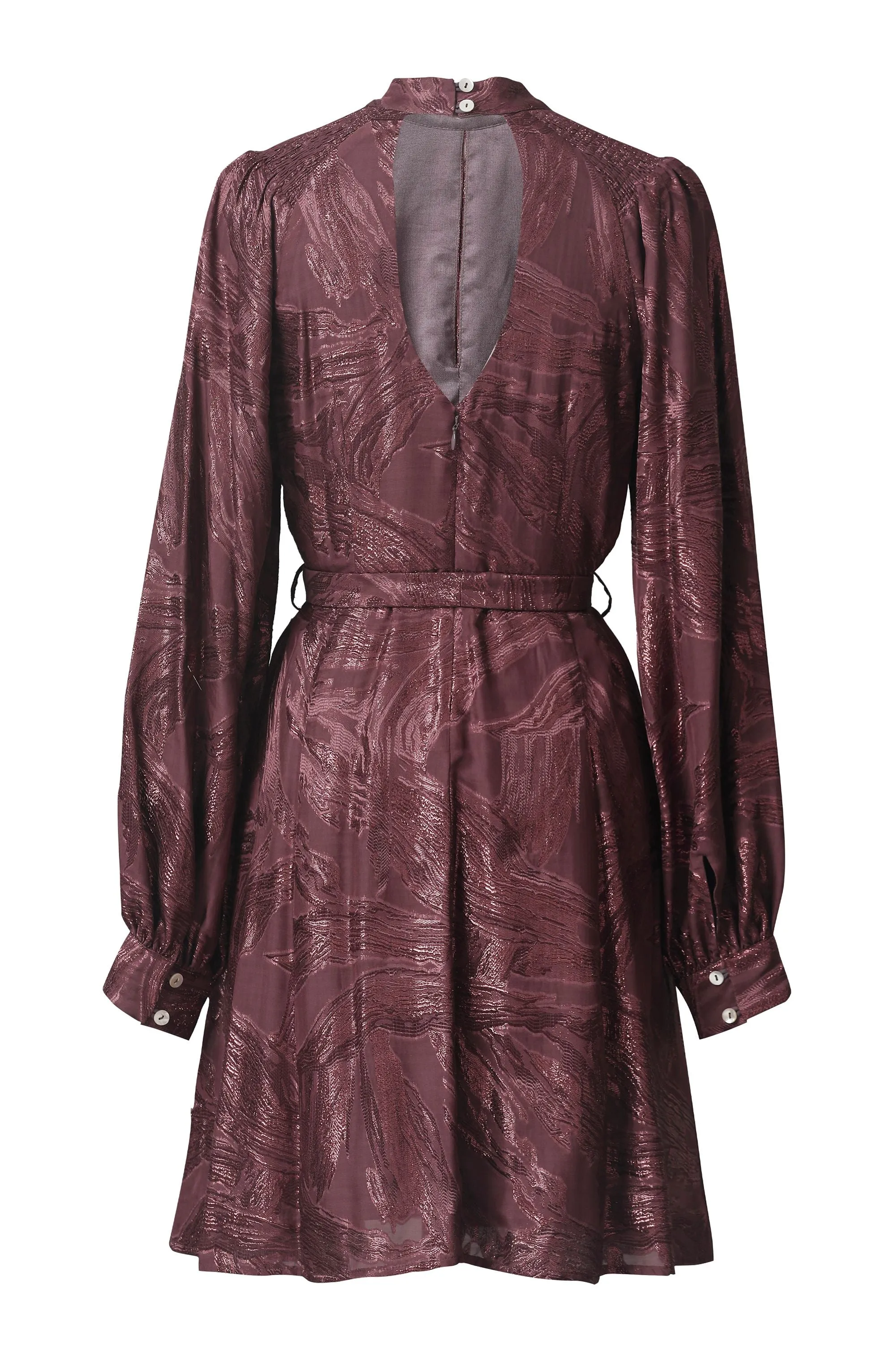 Malia Dress in Midnight Plum Calm Style Aura Glow