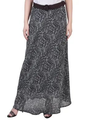 Flattering Shape Fit Chiffon Maxi Skirt Comfortable Cut Airy Fit Chiffon Maxi Skirt