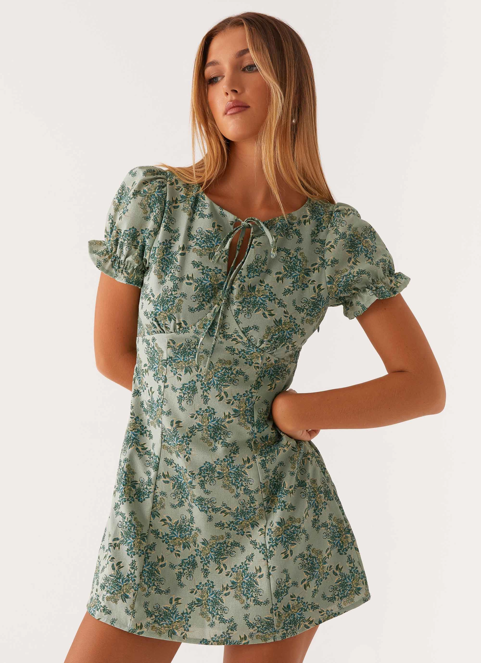 Someday Mini Dress - Cloud Nine Floral Sporty Look