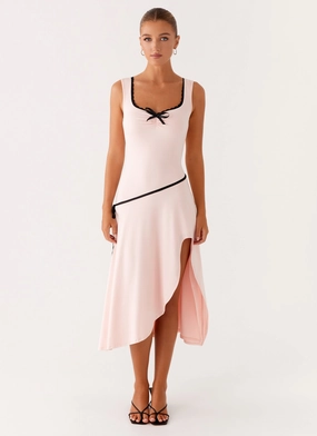 Flawless Fit Darlene Midi Dress - Pink Darlene Midi Dress - Pink Light Appeal Work Vibe
