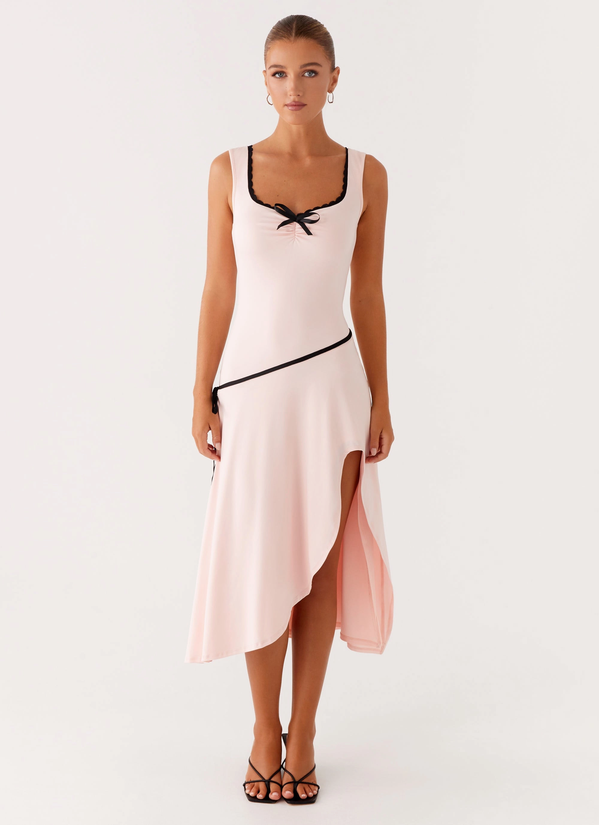 Darlene Midi Dress - Pink Light Appeal Work Vibe