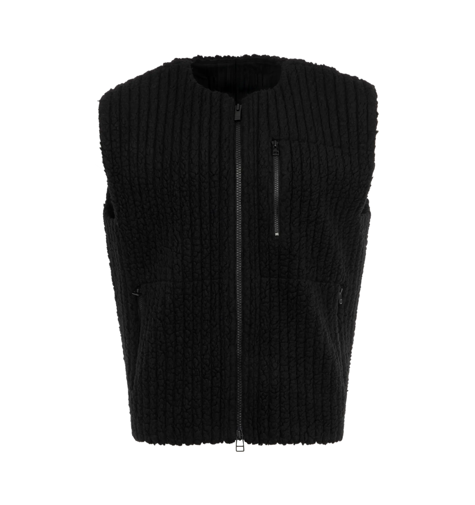 Fleece Pleats Vest (Mens)
