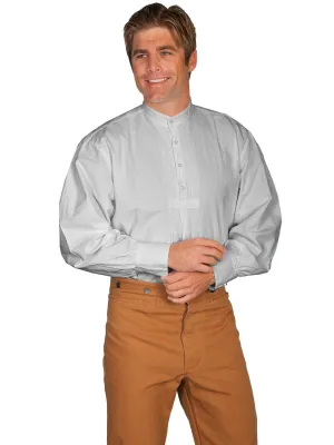 Flexible Back Yoke Scully RangeWear Mens Light Grey 100% Cotton Vintage L/S Full Cut Shirt Scully RangeWear Mens Light Grey 100% Cotton Vintage L/S Full Cut Shirt Ultra Soft Interior Cool Comfort