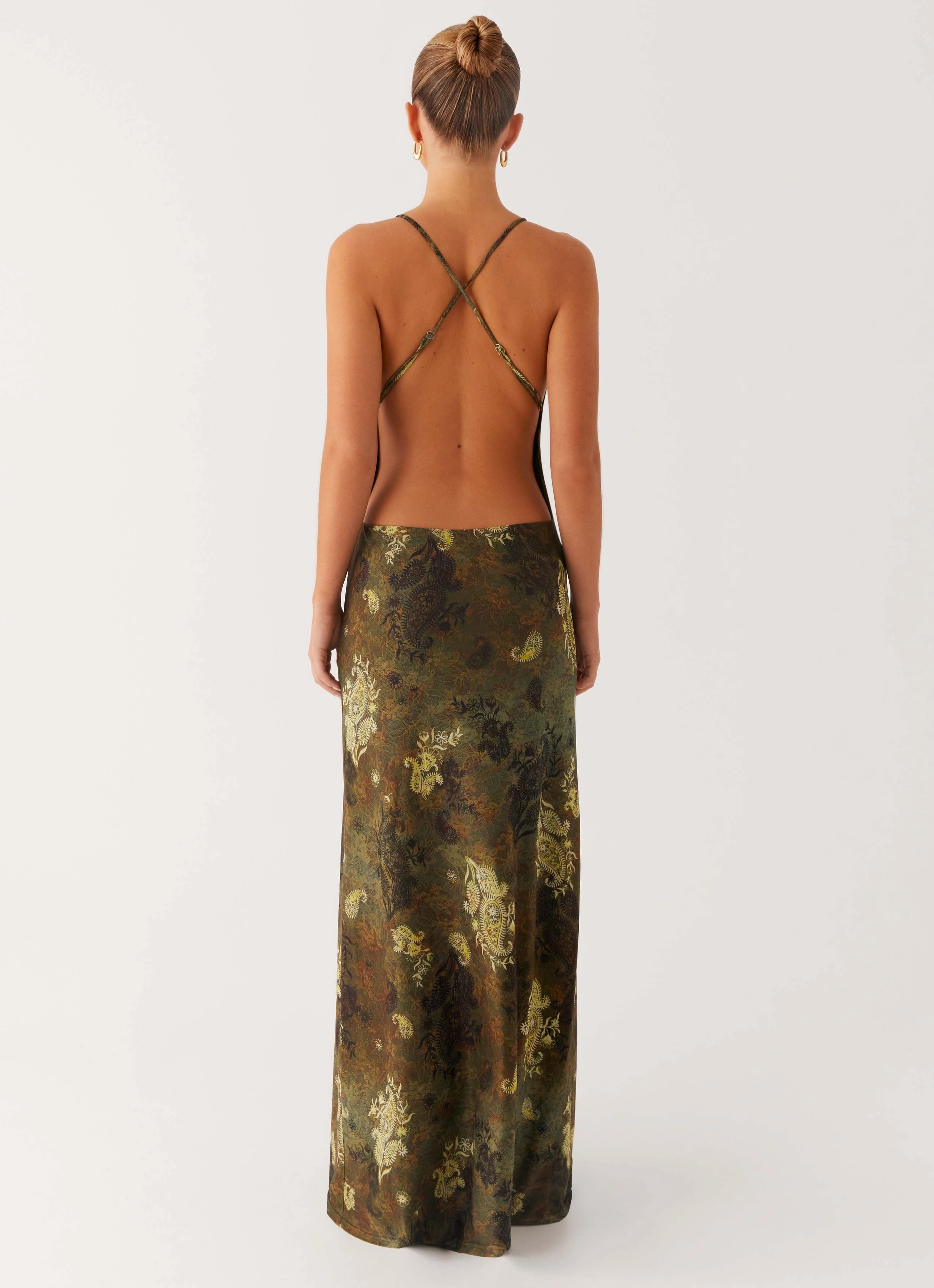 Cool Movement Smart Texture Star Fields Maxi Dress - Cyber Floral