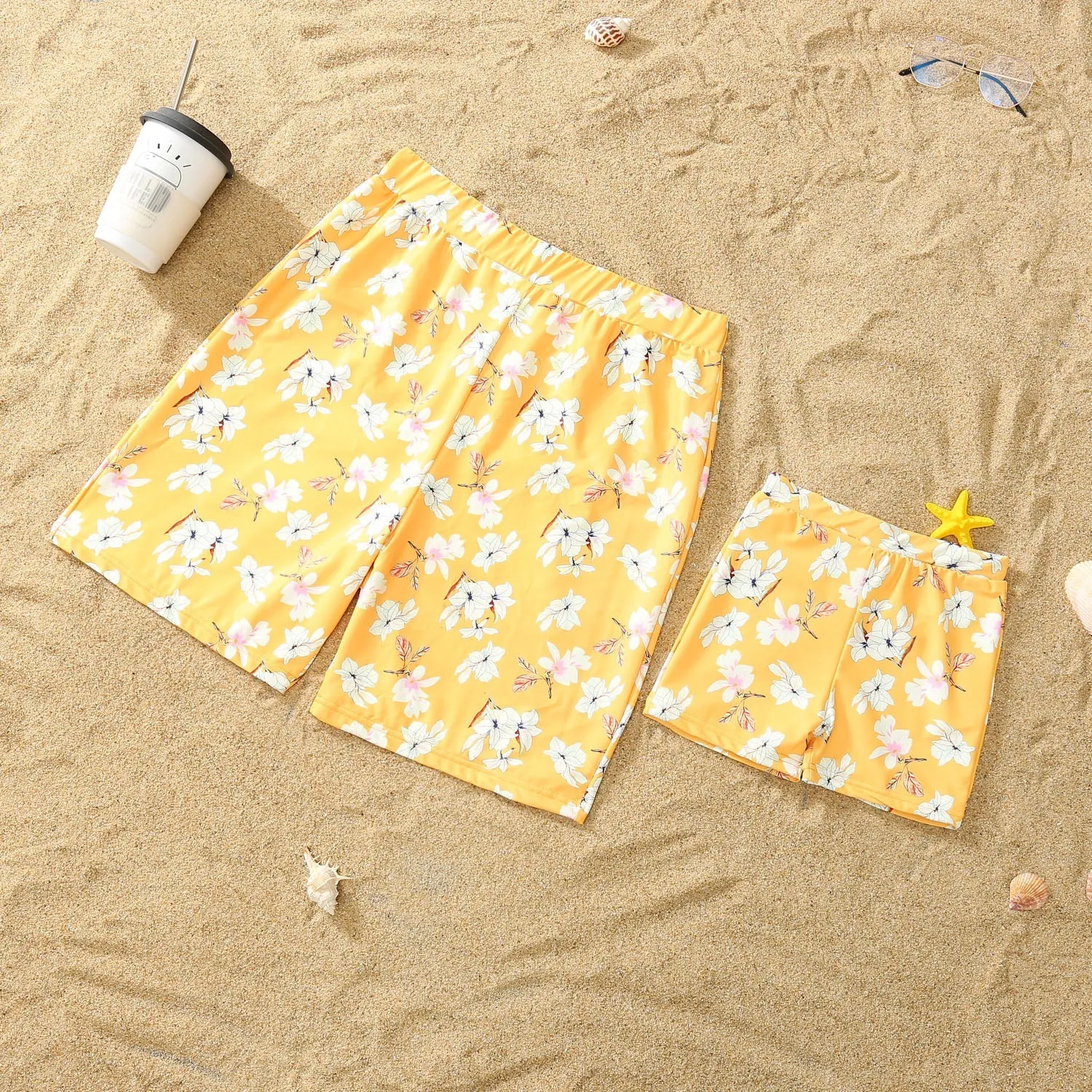 Floral Print Family One Piece Swimsuit
