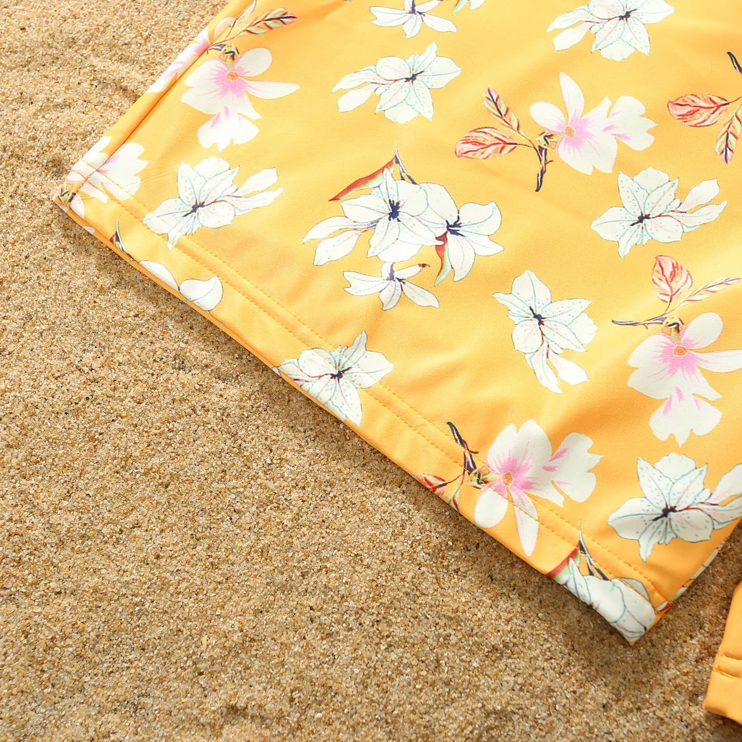 Floral Print Family One Piece Swimsuit