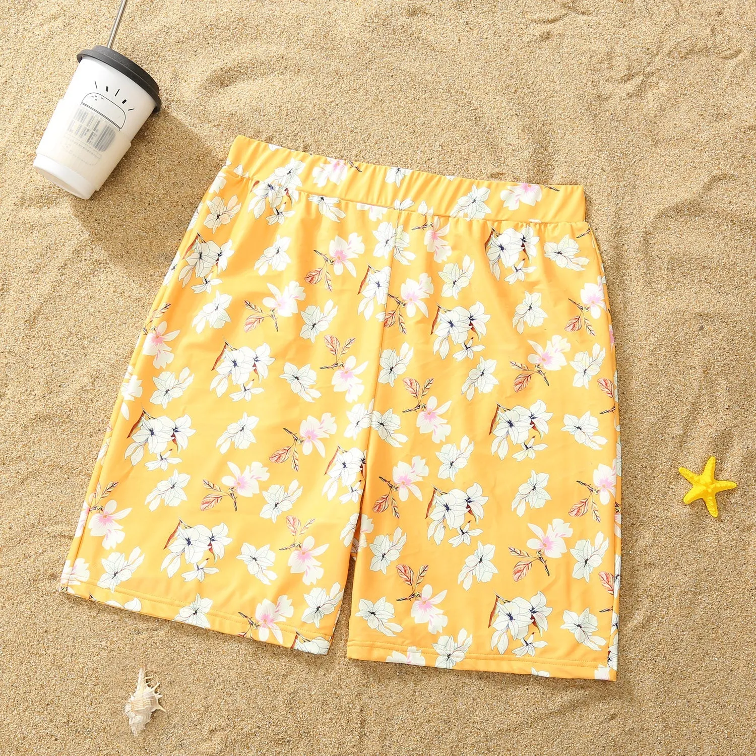 Floral Print Family One Piece Swimsuit