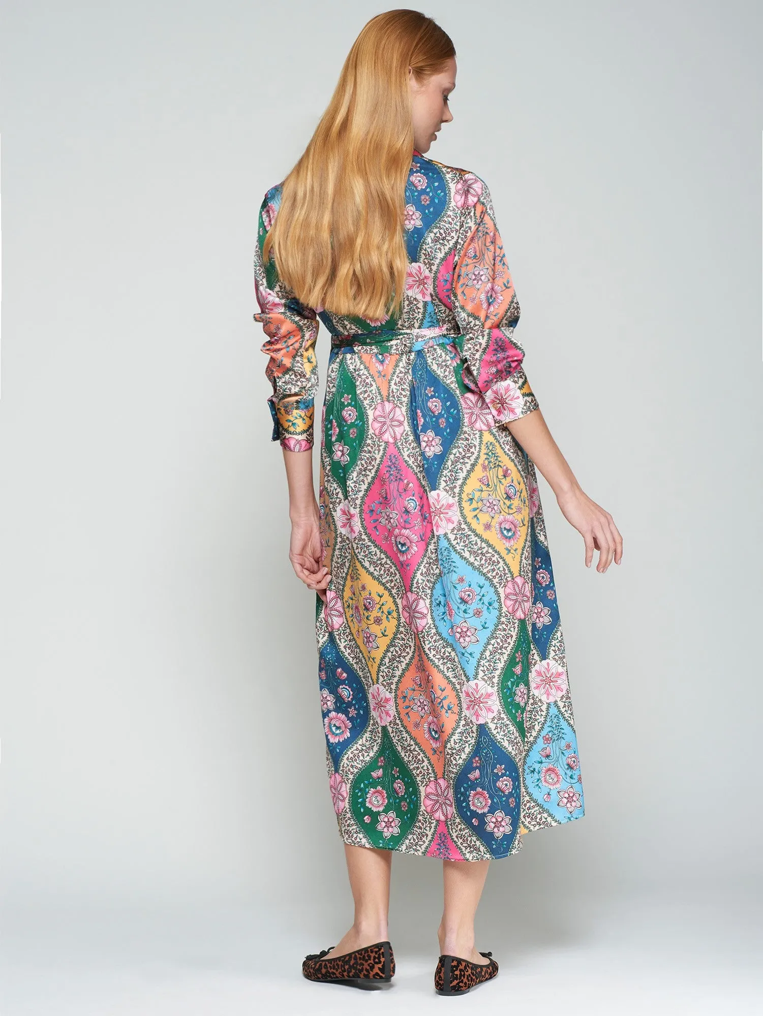 Functional Fit FLORAL SHIRT DRESS