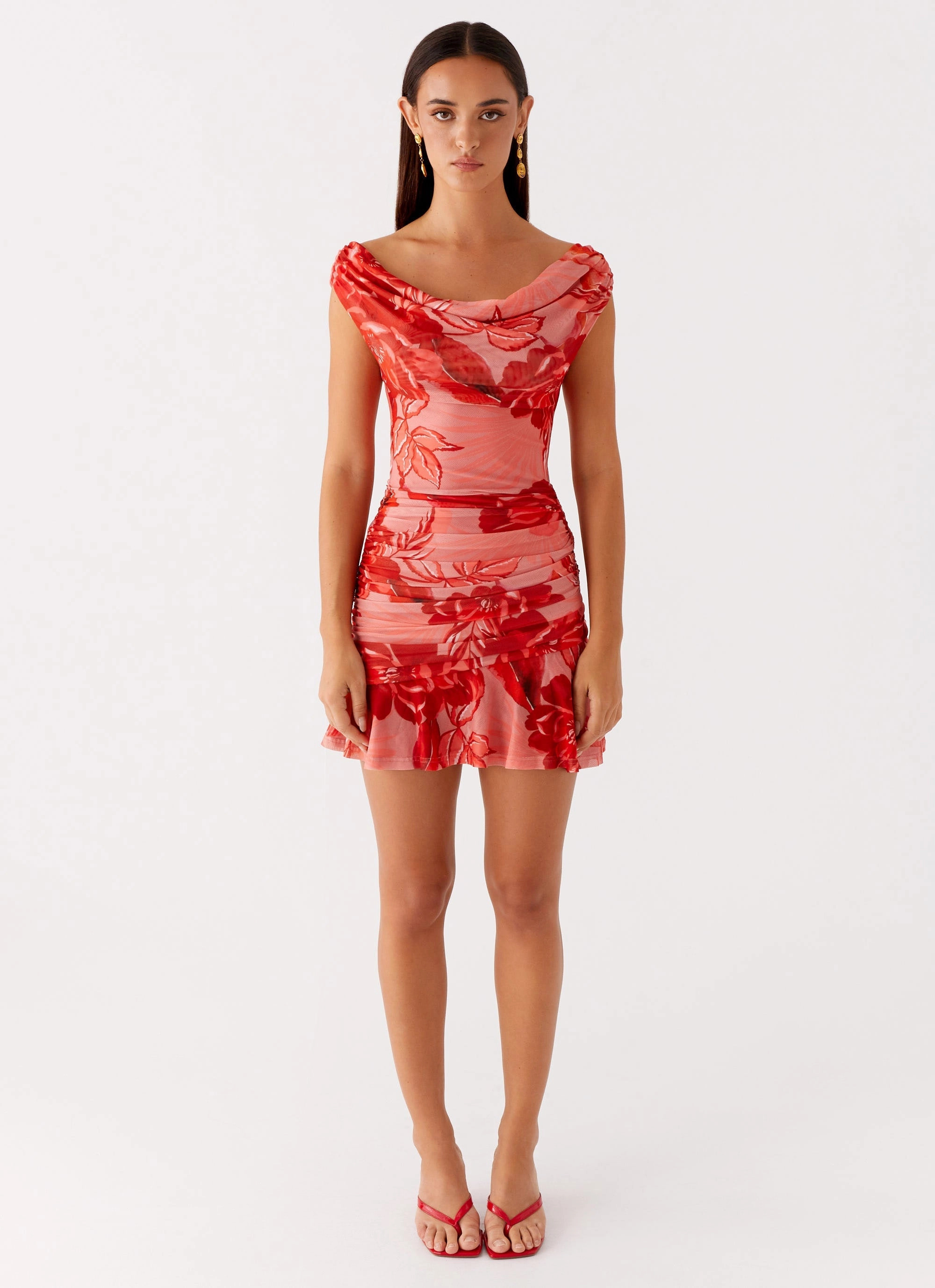 Cait Mini Dress - Sicily Sunsets Print Smart Glide Weekend Style
