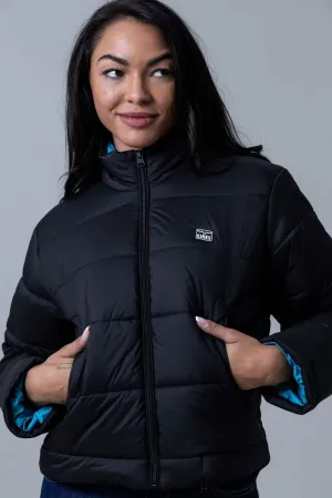For Real Life Kimes Ranch Womens Valencia Puffy Black 100% Polyester Insulated Jacket Lightweight Morning Stroll Durable Kimes Ranch Womens Valencia Puffy Black 100% Polyester Insulated Jacket