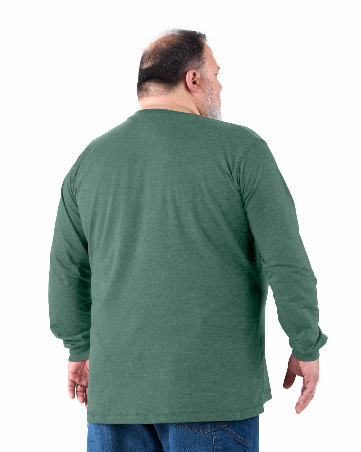 Berne Mens Pine Cotton Blend Lightweight Performance Tee L/S Abrasion Resistant Edging