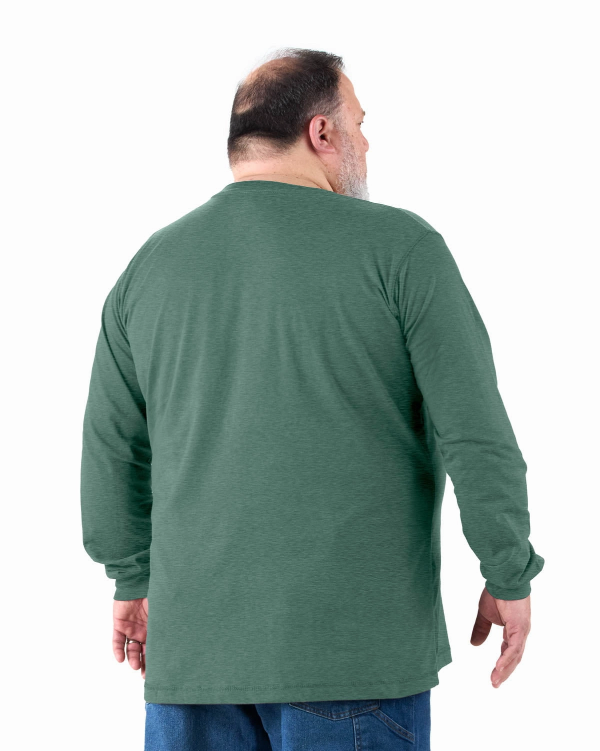 Berne Mens Pine Cotton Blend Lightweight Performance Tee L/S Essential Layer