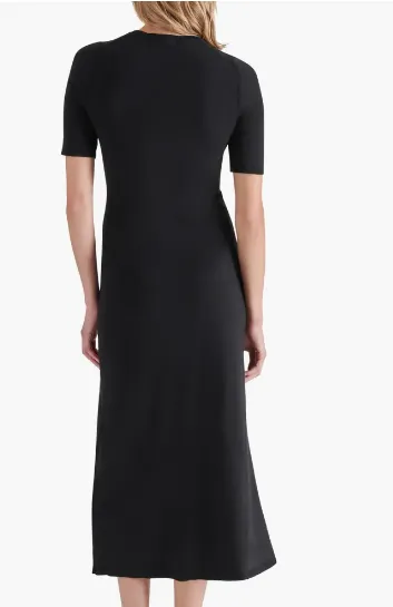 Day Fit Minimal Aesthetic Francis Dress in Black