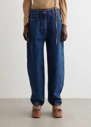 Frayed Edge Trim Helle Jeans Frayed Edge Trim Helle Jeans Relaxed Look Modern Earthy