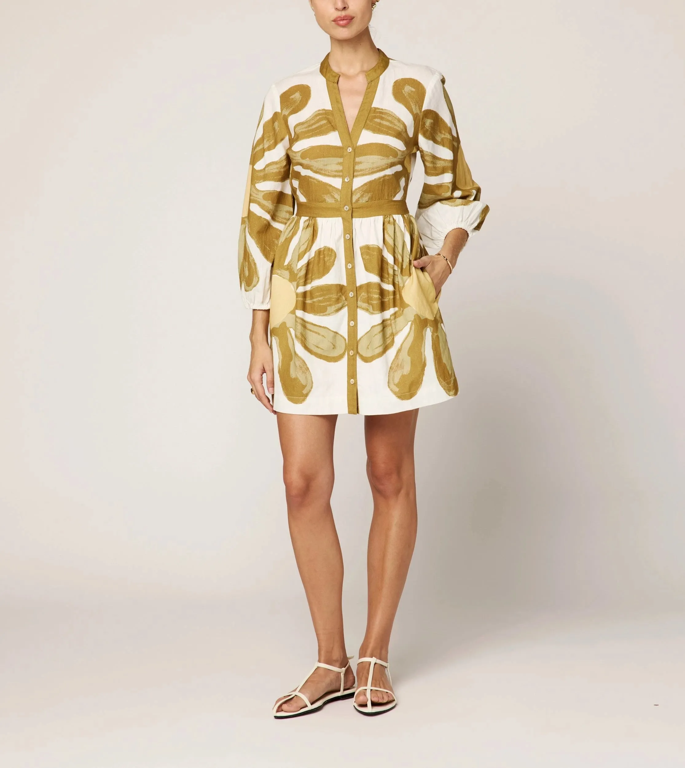 Easy Going Noor Mini Dress | Floral Placed Print
