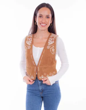 Fresh Vibe Scully Womens White Embroidery Vin Rust Leather Leather Vest M Scully Womens White Embroidery Vin Rust Leather Leather Vest M Family Style Urban Explorer Youth Style Fashion Lover Durable Minimalist Style