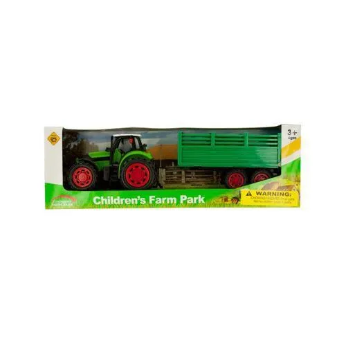 Friction Powered Farm Tractor Toy Set ( Case of 3 )