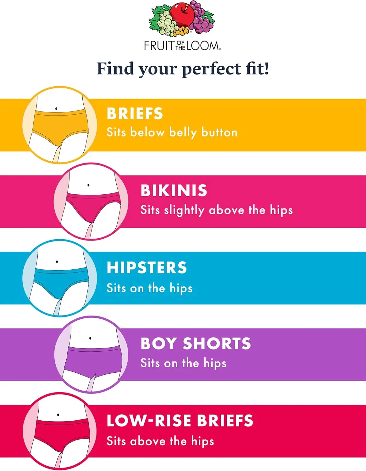 Fruit of the Loom Girls' Breathable Underwear