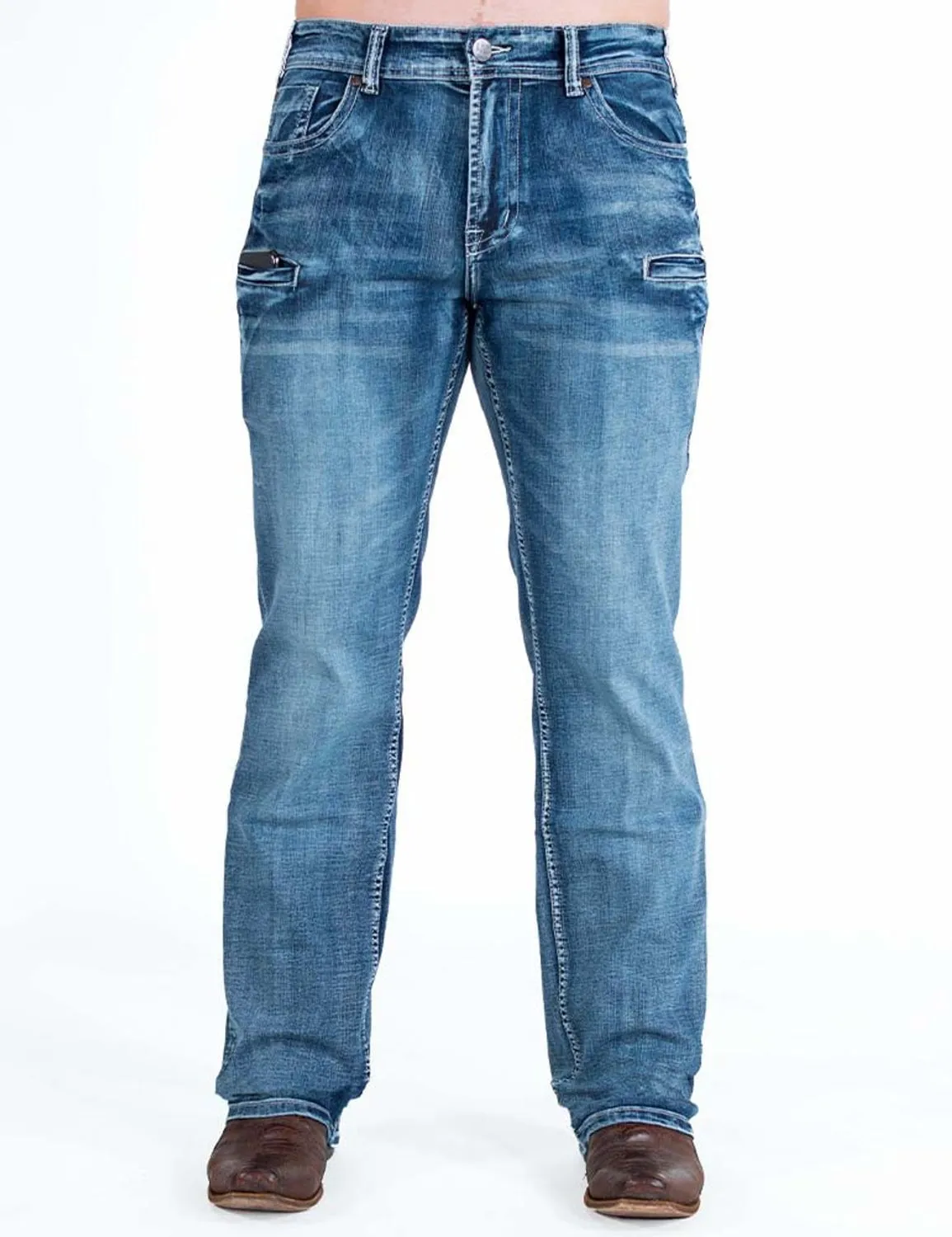 Stylish Cut Cowgirl Tuff Womens Casey II Medium Wash Cotton Blend Jeans