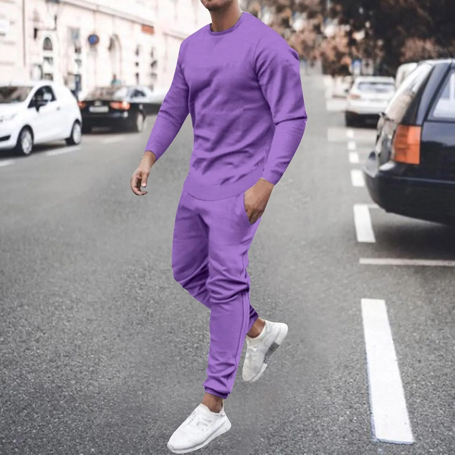 Fxbar Men's Ribbed Knit Lounge Sets 2-Piece Pajamas Sleepwear with Zipper Pockets Summer Soft Cotton Loungewear Outfits
