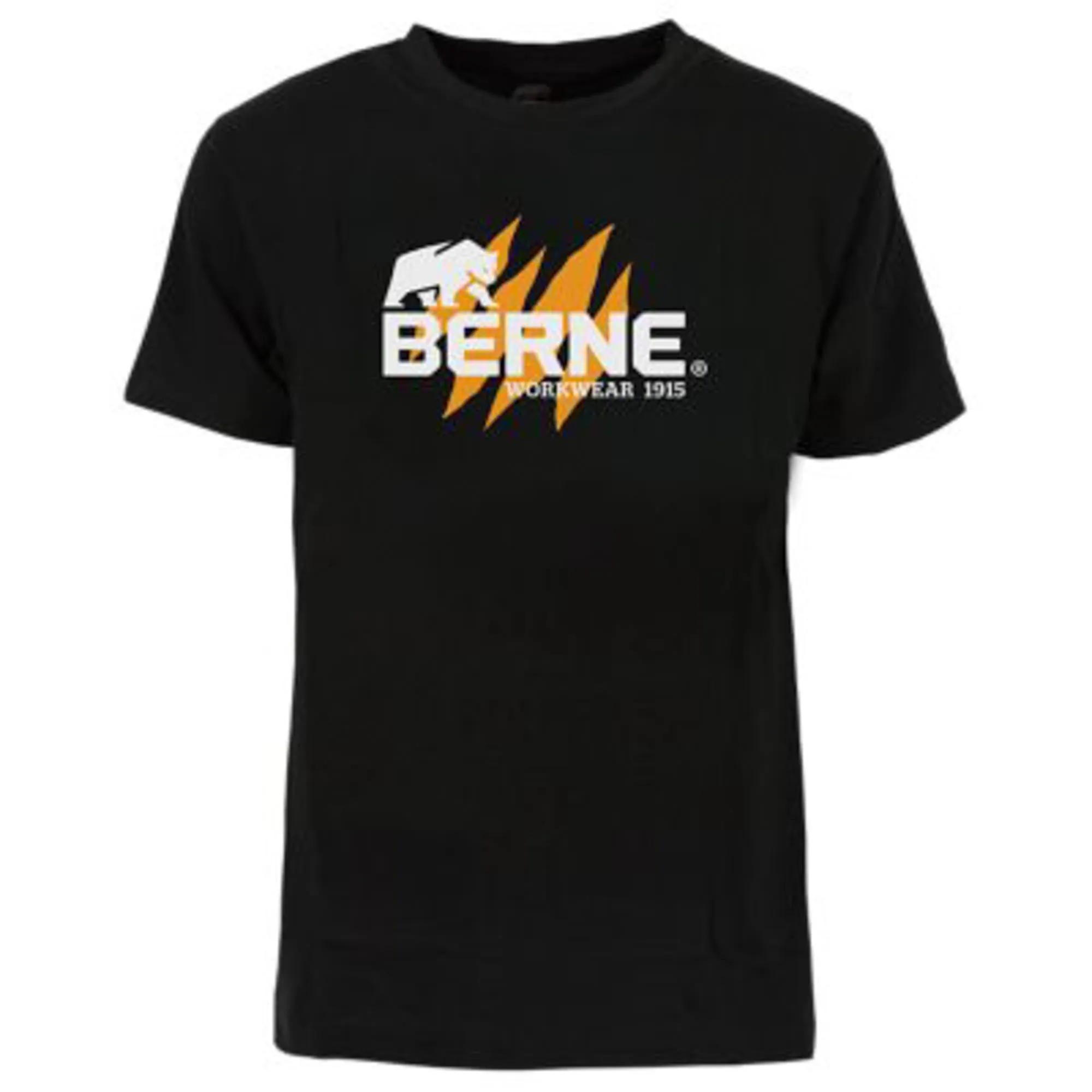 Berne Mens Black 100% Cotton Claw Mark Graphic Tee S/S birthday party