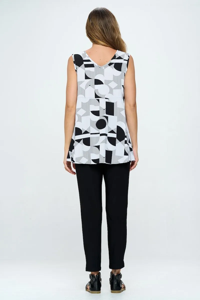 Geometric Print Reversible Tank Top
