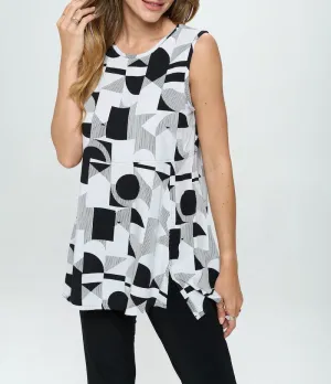 Geometric Print Reversible Tank Top